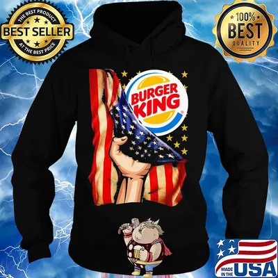 Burger king american flag independence day s Hoodie