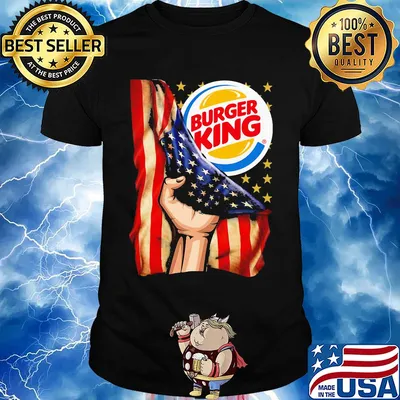 Burger king american flag independence day shirt