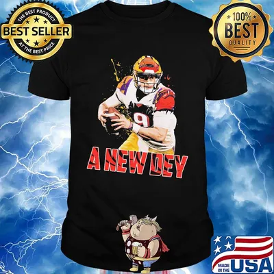 Burrow a new dey joe 9 cincinnati bengals football team shirt