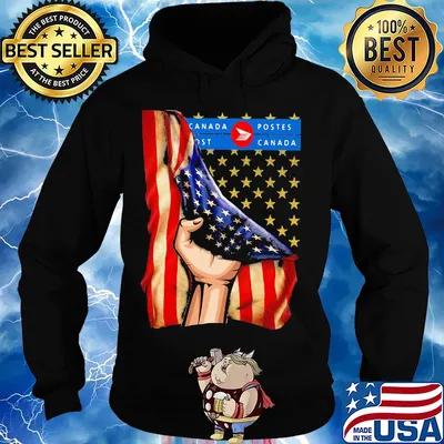 Canada postes american flag independence day s Hoodie