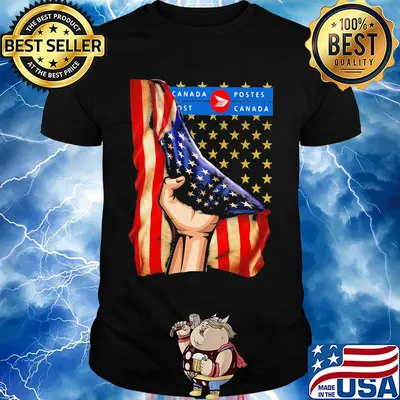 Canada postes american flag independence day shirt