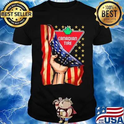 Canadian tire american flag independence day shirt