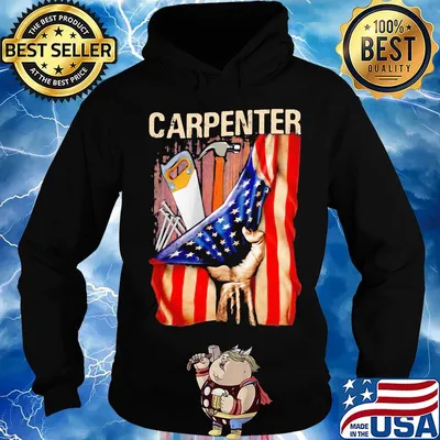 Carpenter American flag independence day s Hoodie