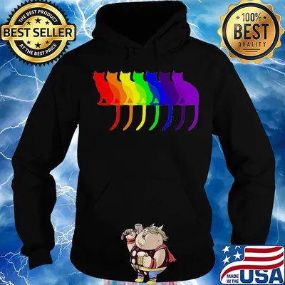 Cat Purride LGBTQ Cat Pride Shirt Hoodie