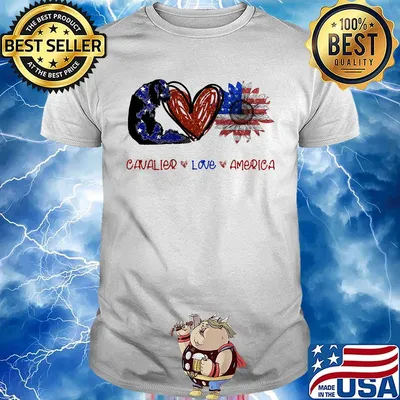 Cavalier love america 4th of july independence day shirt