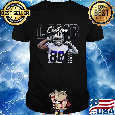 Ceedee lamb 88 dallas cowboys football player shirt