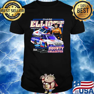 Chase elliott charlotte bounty collector signature shirt