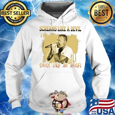 Chester bennington screams like a devil sings like an angel s Hoodie