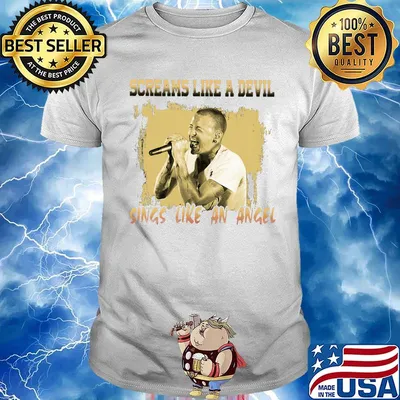 Chester bennington screams like a devil sings like an angel shirt