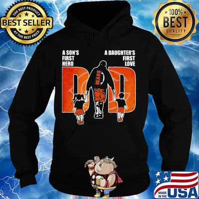 Chicago bears a son's first hero a daughter's first love dad happy father's day s Hoodie