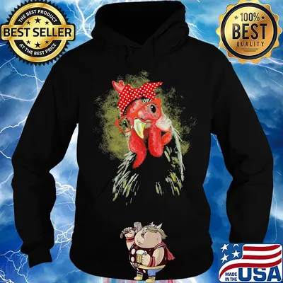 Chicken Face With Staring Eyes Shirt Hoodie