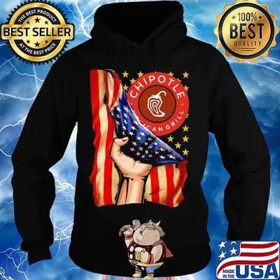 Chipotle mexican grill american flag independence day s Hoodie
