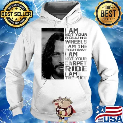 Chris Cornell I am not your rolling wheels I am the highway s Hoodie