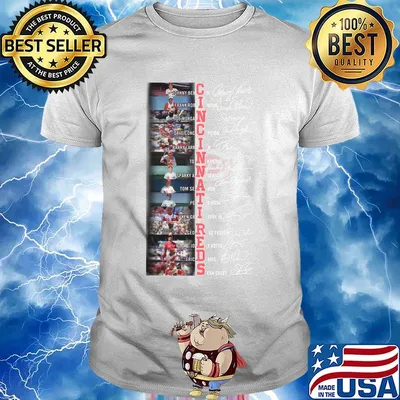 Cincinna tireds team Johnny bench Frank Robinson signature shirt