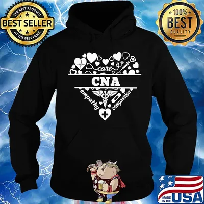 Cna care empathy compassion heartbeat heart s Hoodie