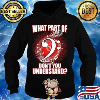 Contrabass what part of don't you understand music s Hoodie