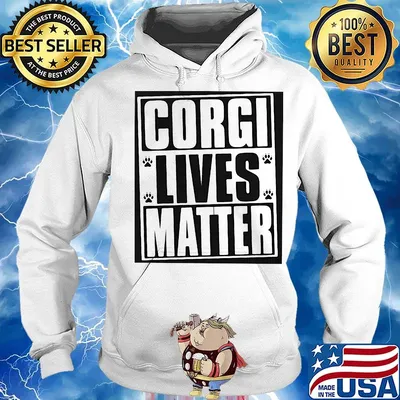 Corgi lives matter paws s Hoodie