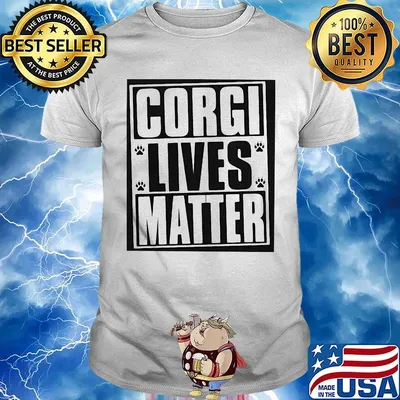 Corgi lives matter paws shirt
