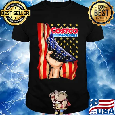 Costco wholesale american flag independence day shirt