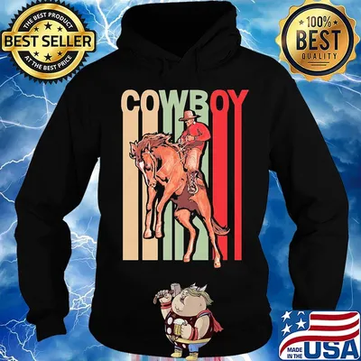 Cowboy riding horse vintage retro shirtCowboy riding horse vintage retro s Hoodie