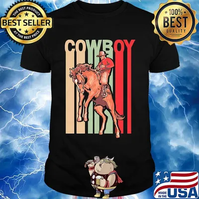 Cowboy riding horse vintage retro shirtCowboy riding horse vintage retro shirt