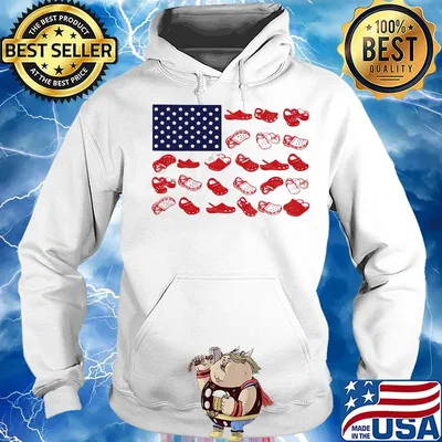 Crocs american flag independence day s Hoodie