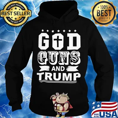 Cross god guns and trump s Hoodie