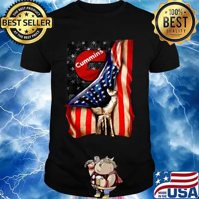 Cummins american flag independence day shirt