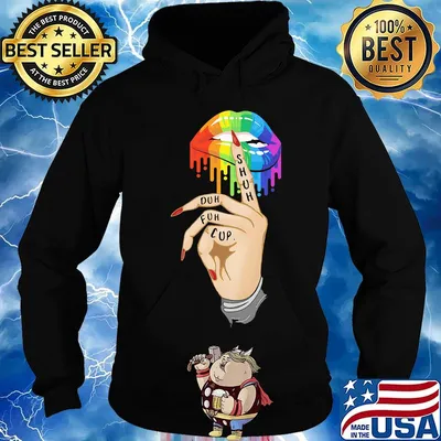 Cup Fuh Duh Shuh Lips Hand LGBT Shirt Hoodie