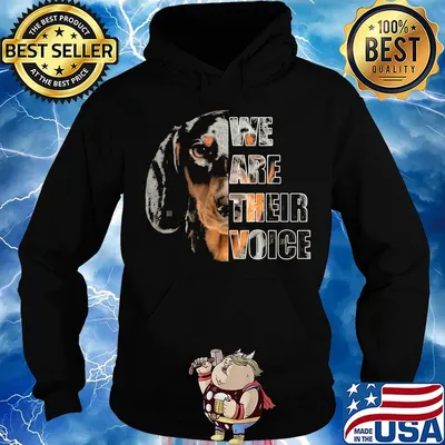 Dachshund we are their voice s Hoodie