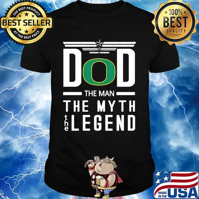 Dad the man the myth the legend oregon ducks happy father's day shirt