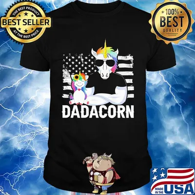 Dadacorn Dad Unicorn Father’s Day Shirt