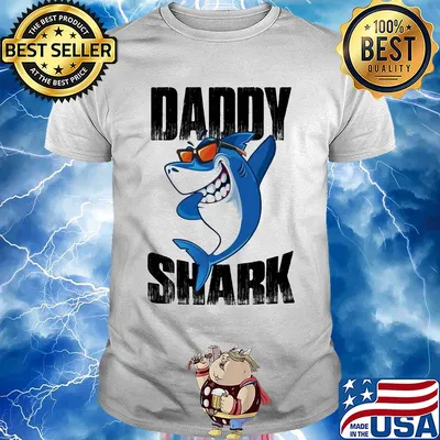 Daddy shark happy father's day shirt