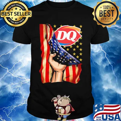 Dairy queen american flag independence day shirt