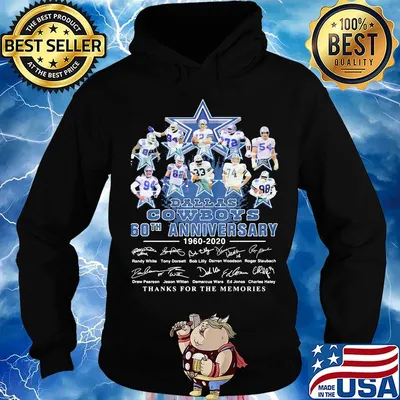 Dallas cowboys 60th anniversary 1960 2020 thank you for the memories signatures s Hoodie