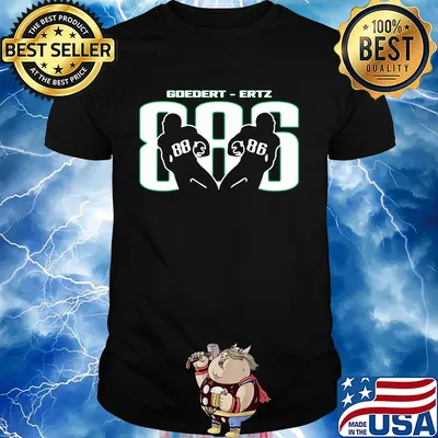 Dallas goedert 88 and zach ertz 86 Philadelphia Eagles football shirt
