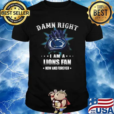 Damn right i am a penn state nittany lions fan now and forever stars shirt