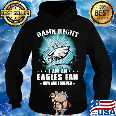 Damn right I am a Philadelphia Eagles fan now and forever stars s Hoodie