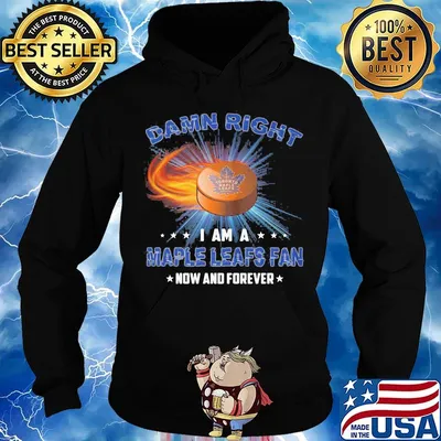 Damn right i am a toronto maple leafs fan now and forever stars s Hoodie