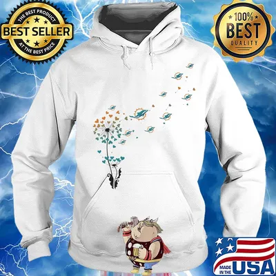Dandelion flower miami dolphins football s Hoodie