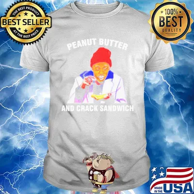 Dave chappelle peanut butter and crack sandwich art black shirt