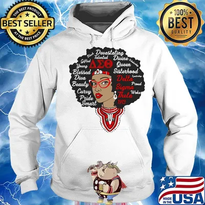 Delta Sigma Theta Black Queen Shirt Hoodie