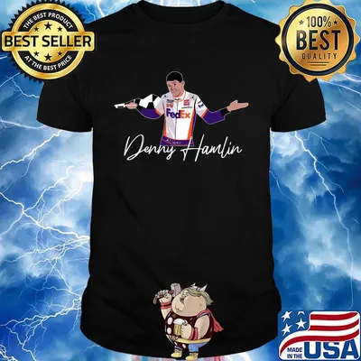 Denny Hamlin FedEx signature shirt