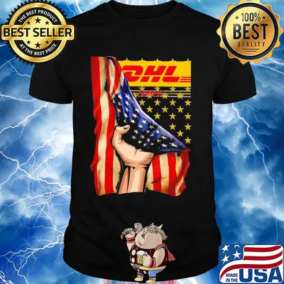 Dhl express american flag independence day shirt
