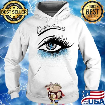 Diabetes awareness eye girl s Hoodie
