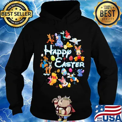 Disney characters happy easter s Hoodie