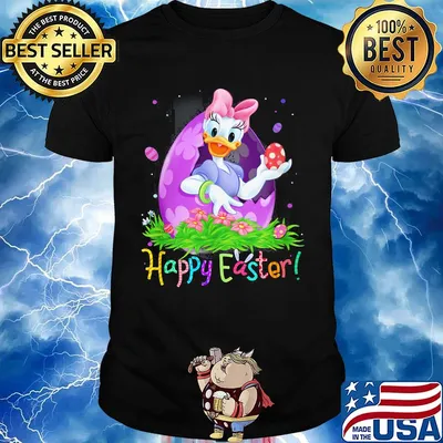 Disney daisy duck happy easter flowers shirt