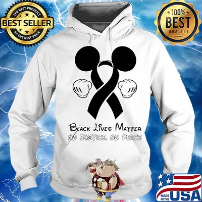 Disney mickey mouse black lives matter no justice no peace cancer awareness s Hoodie