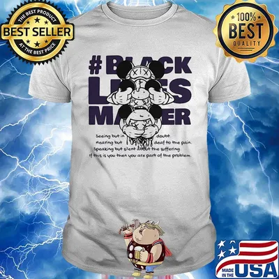 Disney mickey mouse black lives matter shirt