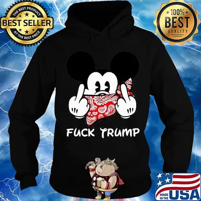 Disney mickey mouse fuck trump s Hoodie